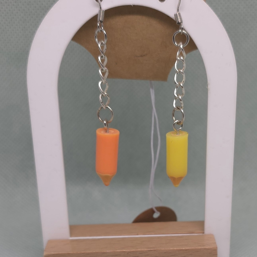 Colorful Dangle Earrings - Picture 2 of 4
